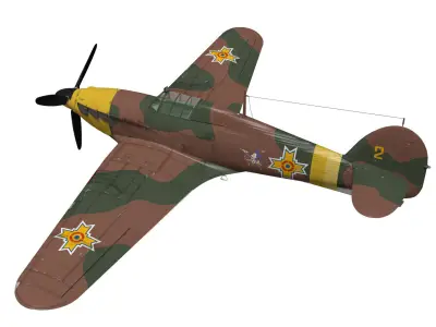 Hawker Hurricane MK1b 3D model purchase