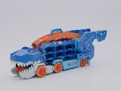 Dinosaur Truck Toys Low-poly 3D model