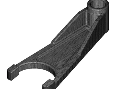 Tractor Gear Shift Fork 3D print model