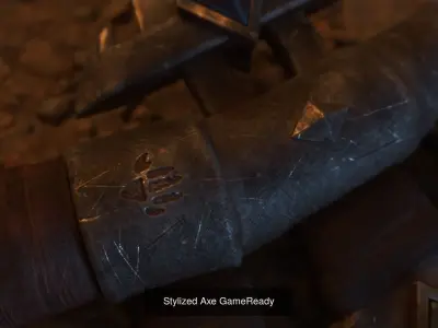 Stylized Mellee Weapons GameReady LowPoly 3D models 3D Model Pack