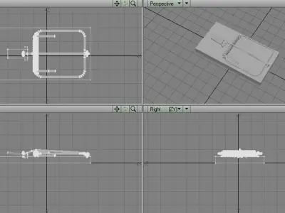 Animal Trapping - Mousetrap 3D model