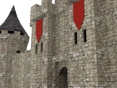 Castle Pack Low-poly 3D model