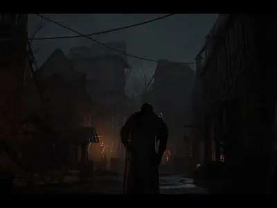 Dark Medieval Environment Megapack Modular with Full Interiors  Low-poly 3D model