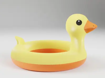 Set of 10 Inflatable Animals - LOWPOLY Low-poly 3D model