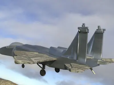 airplane fighter jet flying in sky Free 3D model purchase