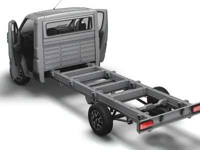 Fiat Ducato Chassis SCab 4035WBXL 2023 3D model