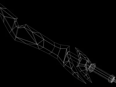 Sword Low-poly 3D model 52