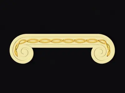 Central decor ornament for furniture Free 3D model 23