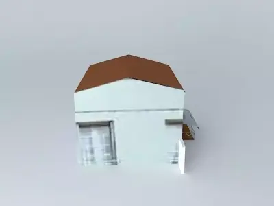 Flea building with roof Free 3D model