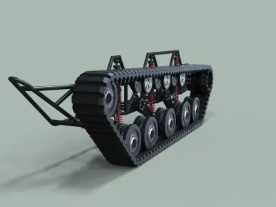 Track suspension 3D model