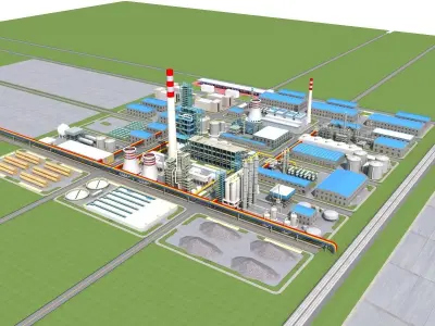 Chemical Plant 1 3D model purchase