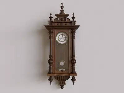 Antique Pendulum Wall Clock 3D model