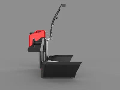 Generic Rear Metal Off-Road Bumper Low-poly 3D model
