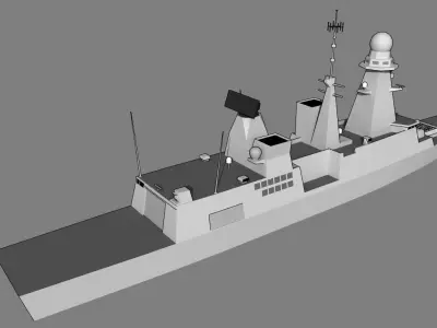 DDG Horizon class Low-poly 3D model