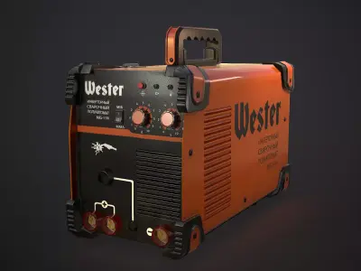 Industrial Welding Machine 3d model low-poly Low-poly 3D model