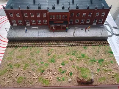 Railway Station with internal 1-120 resin 3D print model