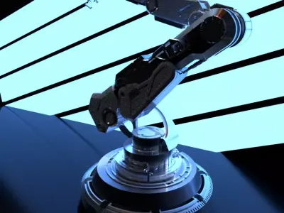 C4D Octane Robotic arm  3D model