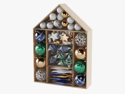  Christmas Tree Decor Gift Box 03 