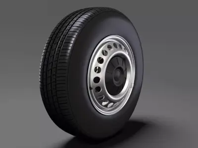 Volkswagen Transporter Van T6 wheel 2017 3D model