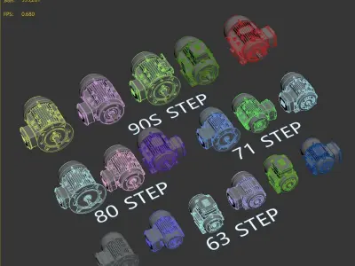 WEG motor model 3D model buy