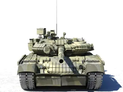 T-80U russian tank - russian tank 3D print model