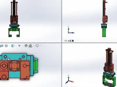Multi-function cylinder mechanism 3D model