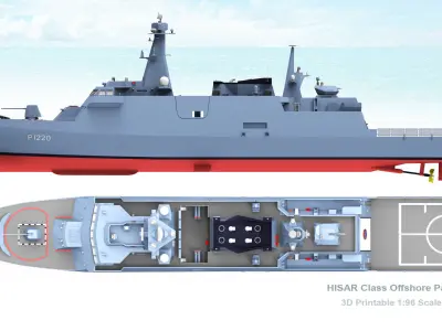  HISAR class offshore patrol vessel 3D print model