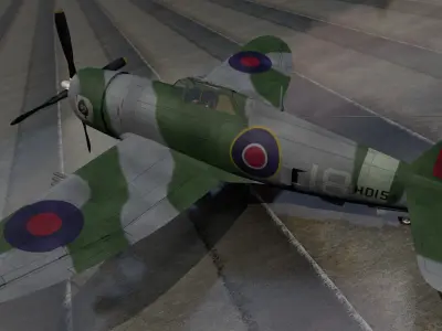 Republic Thunderbolt Mk-1 - RAF 3D model