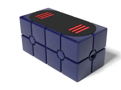 Scanning Crate with open lid 1-6 scale Hottoys 3D print model
