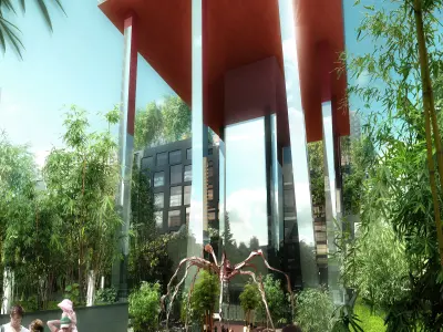 3Dmax fashion city commercial square building 292 3D model