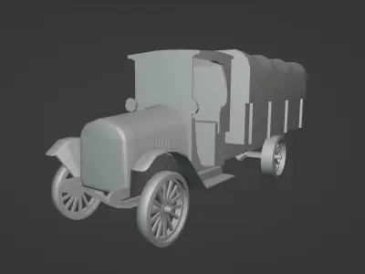 Chevrolet One-Ton Low-poly 3D model