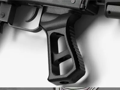 JMAC Skeletonized Pistol Grip AK Low-poly 3D model