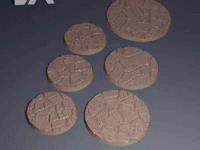 HD Base Set 21 - Baked Desert  3D print model