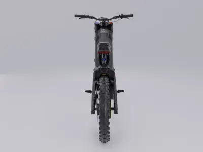 High Poly Electric Dirt Bike 3D Model Cinematic Realistic 3D model