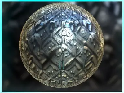 PBR Sci-Fi Seamless Realistic Material SBSAR 4k Texture 03 Texture