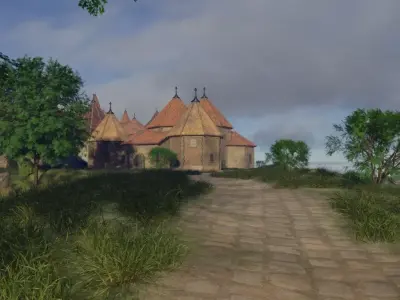 Mountain Village 3D model shop