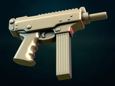 Gun II and pendant 3D print model