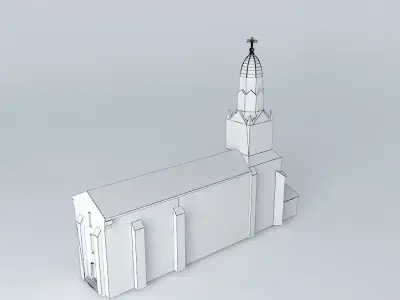 Church Bertric Burée Free 3D model