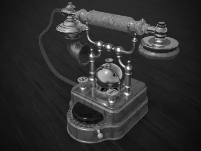 Classic phone 3 3D model