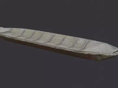 Vie River Boat Model Low-poly 3D model