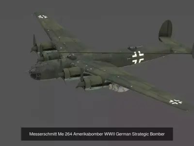 WWII Luftwaffe Bomber Fighter Bundle  5 Elite 3D Models 3D Model Pack