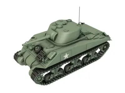 M4 Sherman Tank 3D model buy