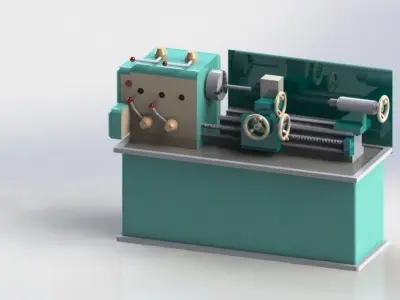 Lathe Machine 3D model