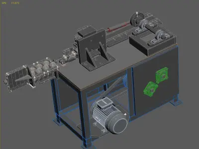 Wire bending machine 3D model