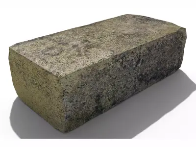 Fireclay Brick Low-poly 3D model purchase