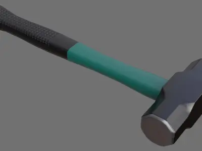Sledgehammer 1A Low-poly 3D model