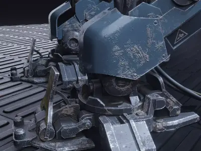 Robo-Mech Low-poly 3D model