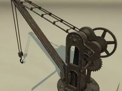 Old Port Crane 3D model