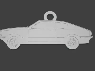 Taunus TC3 GT Silhouette Keychain - 3D Printable Model 3D print model