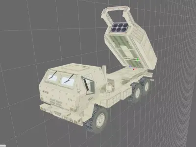 M142 HIMARS  Free low-poly 3D model